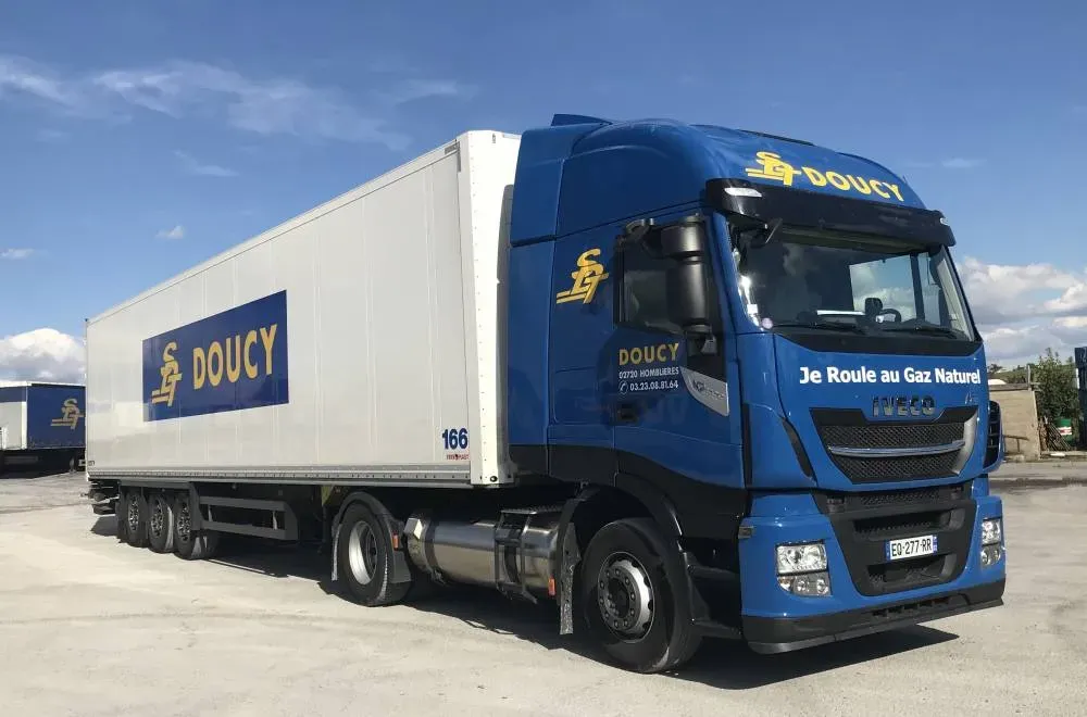 Transport de ciment près de Paris